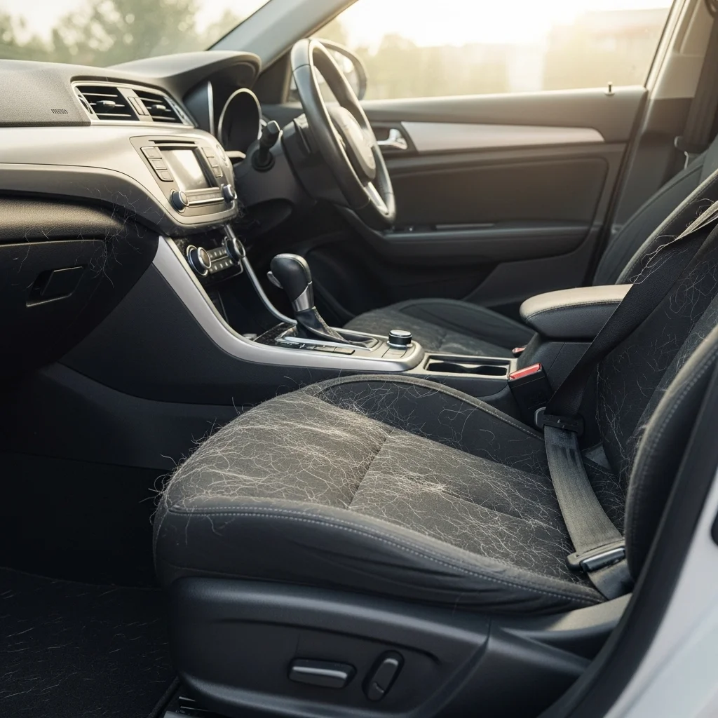 Why Pet Hair Builds Up Inside the Car