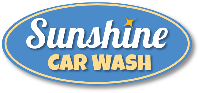 sunshine car wash white logo